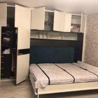Кровать со столом и шкафом