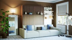 Шкаф-кровать двуспальная с диваном  40 Шкаф-кровать двуспальная с диваном  40