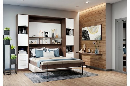 Шкаф диван кровать 3 в 1 с полками